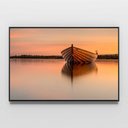 Ver imagem 6 de Quadro Decorativo Paisagem Canoa por do Sol Sala Quarto Casa Escritório