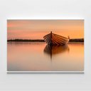 Ver imagem 4 de Quadro Decorativo Paisagem Canoa por do Sol Sala Quarto Casa Escritório