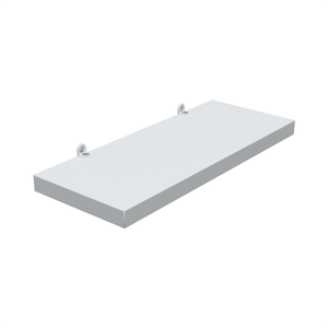 1 Prateleira Branca 25X10 Com Suporte Flutuante Mdf  Organizadora Decoração Cozinha Quarto Banheiro