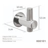 Cabide Simples Inox - Kromus RD0101 - 3