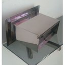 Ver imagem 3 de Caixa de Correio Inox Embutir Muro 20 x 20 x 9