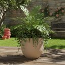 Ver imagem 2 de Vaso para Planta Tramontina Laos Plástico Granito Areia 33cm Arranjos Flores Folhagens
