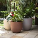 Ver imagem 3 de Vaso para Planta Tramontina Laos Plástico Granito Areia 33cm Arranjos Flores Folhagens