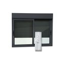 Ver imagem 2 de Janela Elite 2 Folhas Moveis com Persiana Integrada Correr com Motor e Controle Remoto 120 X 200 Vid