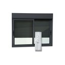 Ver imagem 2 de Janela Elite 2 Folhas Moveis com Persiana Integrada Correr com Motor e Controle Remoto 140 X 200 Vid