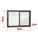 Ver imagem 6 de Janela Elite 2 Folhas Moveis 100 X 150 Vidro Liso
