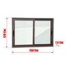 Janela Elite 2 Folhas Moveis 120 X 150 Vidro Liso - 6