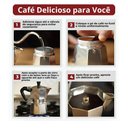 Ver imagem 7 de Cafeteira Italiana Express 6 ou 9 Xícaras em Aço Inox Quantidade:9 Xícaras
