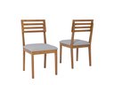 Ver imagem 1 de Kit 2 Cadeiras para Sala de Jantar Juparanã Marrom/Cinamomo/Cinza