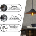 Ver imagem 3 de Chapeu Chines com Interior Cobre:preto Fosco