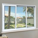Ver imagem 1 de Janela Elite 3 Folhas Moveis Sequenciais 120 X 150 Vidro Liso