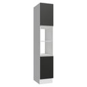 Ver imagem 1 de Paneleiro 40 Cm 2 Portas e 2 Nichos Branco/preto Glamy Madesa