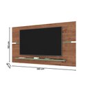 Ver imagem 3 de Conjunto Rack e Painel Roma Sala para Tv até 65 Polegadas Freijo Rustico/green Fosco