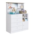 Ver imagem 1 de Cômoda Infantil C/ Espelho 89cm 01 Porta e 04 Gavetas Cd095 Art In Móveis - Branco