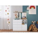 Ver imagem 3 de Cômoda Infantil C/ Espelho 89cm 01 Porta e 04 Gavetas Cd095 Art In Móveis - Branco