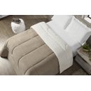 Ver imagem 2 de Coberdrom Refilado Solteiro Dupla Face Maya Bege