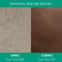 Ver imagem 4 de Cabeceira Casal 140 cm Malu com Frame Linho Tca 202 Corino Tcs 721 Peer