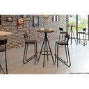 Ver imagem 6 de Mesa Jantar 1575 Madeirado/Aço 60cm Dourado/Noce Carraro