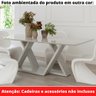 Mesa de Jantar Livia Flora 220 cm Borda Arredondada Madeira Vidro Colado Carvalho Mel Laca Branco - 5