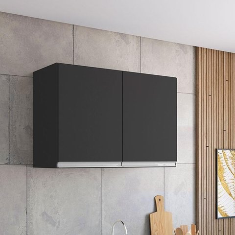Armário Aéreo para Cozinha Ambiente Andréia 2 Portas 80 Cm Ajl