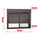 Ver imagem 6 de Janela Elite 2 Folhas Moveis com Persiana Integrada 100 X 120 Vidro Liso