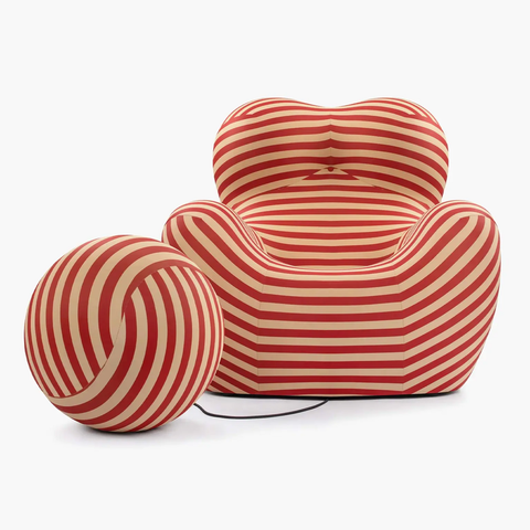 Poltrona La Mamma - Vermelho Listrado