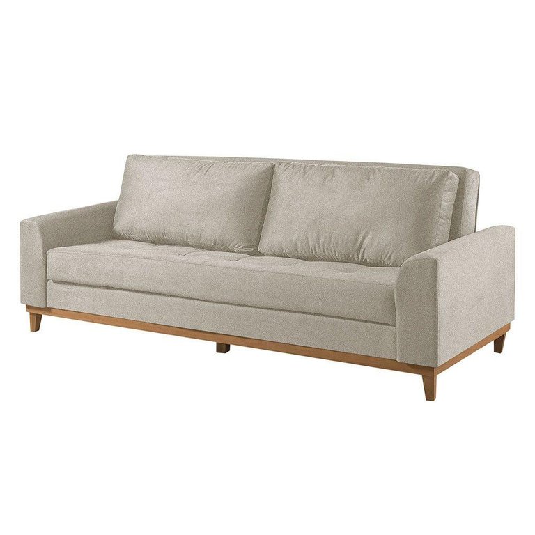 Sofá Cama 2 Lugares Living Linho M-157 Martins Creme Sofá Cama 2 Lugares Living Linho M-157 Martins Creme