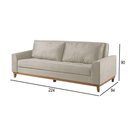 Ver imagem 3 de Sofá Cama 2 Lugares Living Linho M-157 Martins Creme