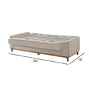 Ver imagem 5 de Sofá Cama 2 Lugares Living Linho M-157 Martins Creme