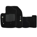 Ver imagem 1 de Jogo de Tapete Automotivo Carpete Renault Duster 2016 À 2019 Soft Logo Bordado Preto 5 Peças S/m Sof