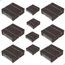 Ver imagem 1 de Kit com 10 Arandela Slim 2 Frisos e 2 Fachos:marrom