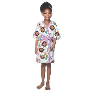 Roupão Atoalhado Infantil Lepper Antialérgico a Casa Mágica da Gabby Kimono com Manga:m