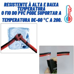 Fio som paralelo bicolor 2x0,75mm 100 metros p/ alto falante - 5
