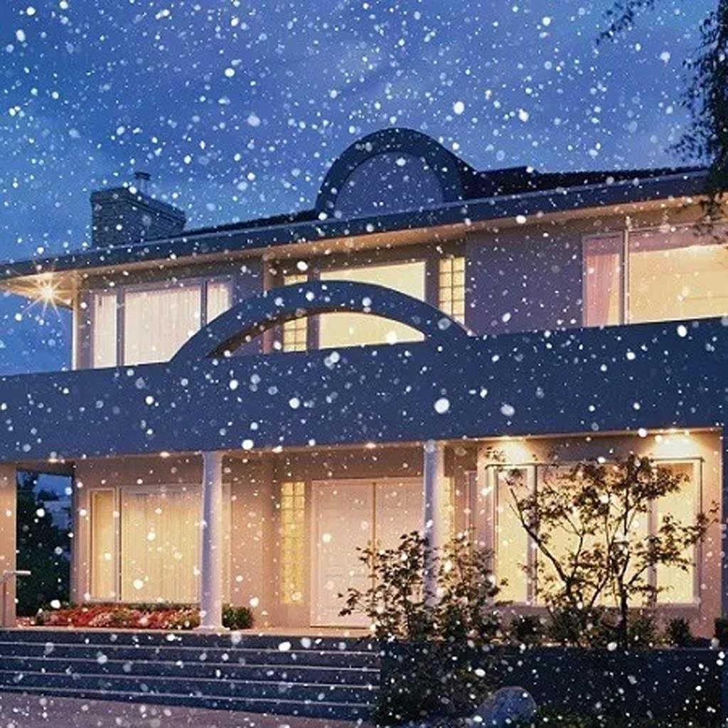 Luminária Projetor LED Efeito Neve Branca Ip65 Decorlaser - 4
