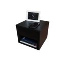 Ver imagem 3 de Mesa de Cabeceira Criado Preto 30cm Estilo Suspensa com Gaveta Superior e Nicho para Quarto Decoraçã