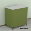 Ver imagem 4 de Mapoteca 10 Gavetas MAP10 120,4cm x 122,3cm Aço Verde/Miró/Cinza