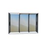 Janela Elite 3 Folhas Moveis Sequenciais 120 X 240 Vidro Reflex - 3
