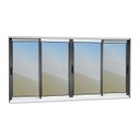 Ver imagem 3 de Janela Elite 4 Folhas Moveis 100 X 150 Vidro Reflex