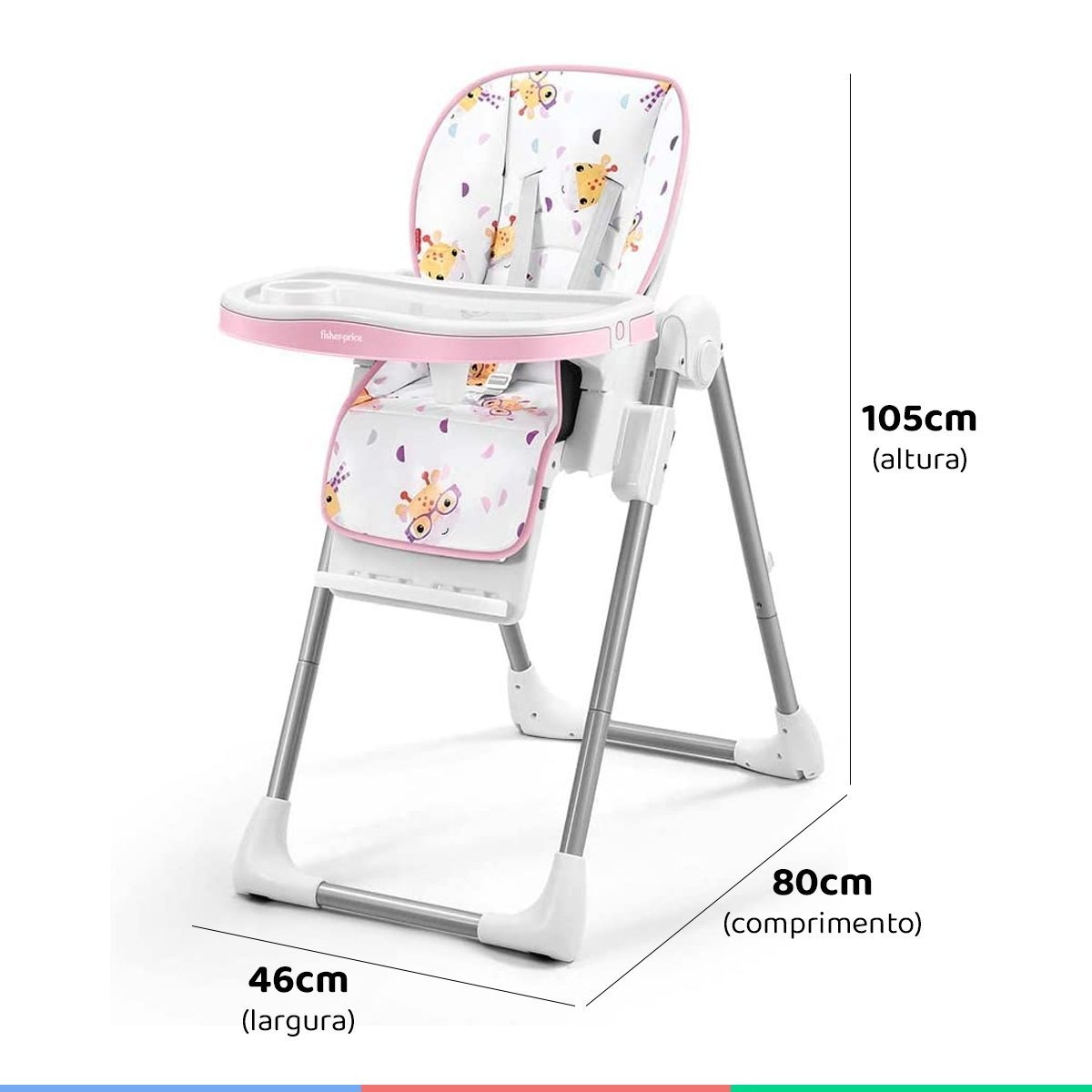 Cadeira Alimentação Refeição Infantil Bebê Até 15kg Reclinavel Chefs ...