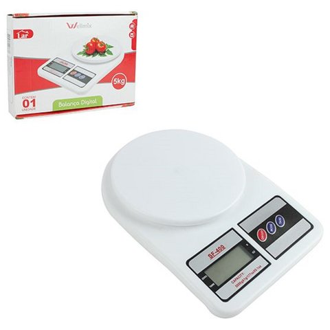 Balança Digital Eletrônica Pessa 1gr até 5kg Cozinha Sf-400