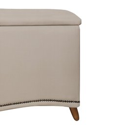 Calçadeira Sapateira Baú Holanda 1,60 Linho Capuccino - Star Confort - 4