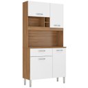 Ver imagem 2 de Kit Cozinha 4 Portas 1 Gaveta 91401 Amendola Branco Demobile