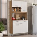 Ver imagem 1 de Kit Cozinha 4 Portas 1 Gaveta 91401 Amendola Branco Demobile