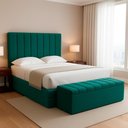 Ver mais imagens de Recamier Calcadeira Bau 160 Cm Dalia Linho Verde Musgo Artte