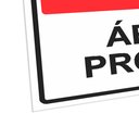 Ver imagem 2 de Placa de Sinalização Atenção Área de Produção em Pvc