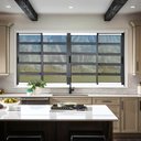 Ver imagem 1 de Janela Elite com Travessas 4 Folhas Moveis 100 X 150 Vidro Reflex