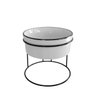 Comedouro Elevado com Pote de Porcelana 300ml Borda Preta - 1
