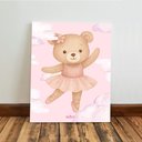 Ver imagem 5 de Kit 3 Quadro Decorativo Quarto Meninas Bebê Infantil Rosa 40x28cm