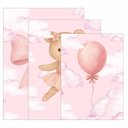 Ver imagem 3 de Kit 3 Quadro Decorativo Quarto Meninas Bebê Infantil Rosa 40x28cm