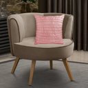 Ver imagem 2 de Capa para Almofada Drapeada Line em Veludo Quadrada